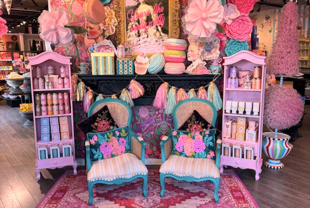 Image shows a display at Pinkitzel in McKinney, Texas