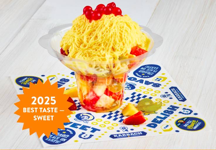 Image shows the Chill & Thrill Deilght sweet dish at the State Fair of Texas in Dallas.