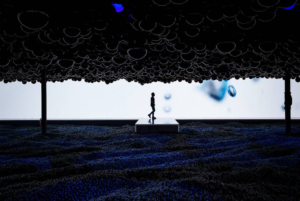 Imagen de una exposición en el Balloon Museum Dallas.