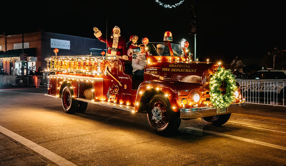 Storybook Spectacle: Catch the Grapevine Parade of Lights on Historic Main Street