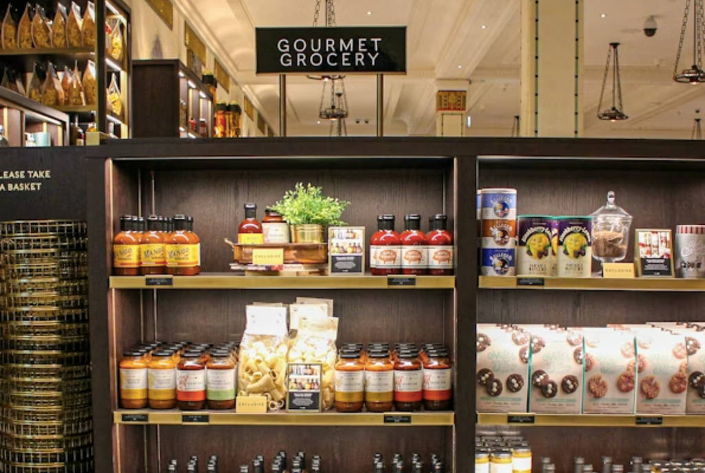 Image shows a shelf at SaveGo Wholesale.