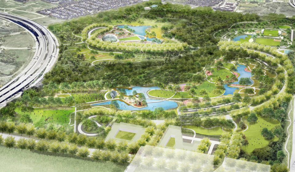 Después de una década, las autoridades pondrán este mes la primera piedra del Grand Park, de más de 1000 acres, en DFW