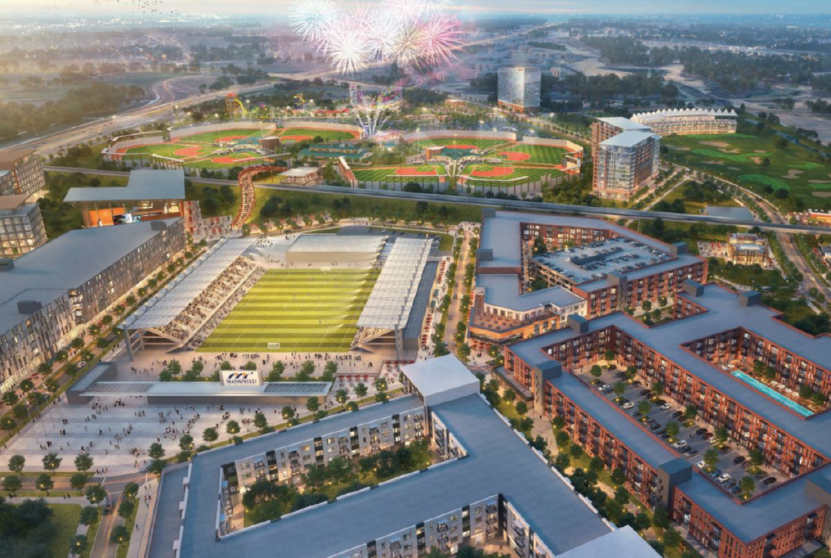 This DFW city is building a $2.5 billion entertainment hub — featuring a pro soccer stadium, rooftop concerts, and a sprawling sports complex
