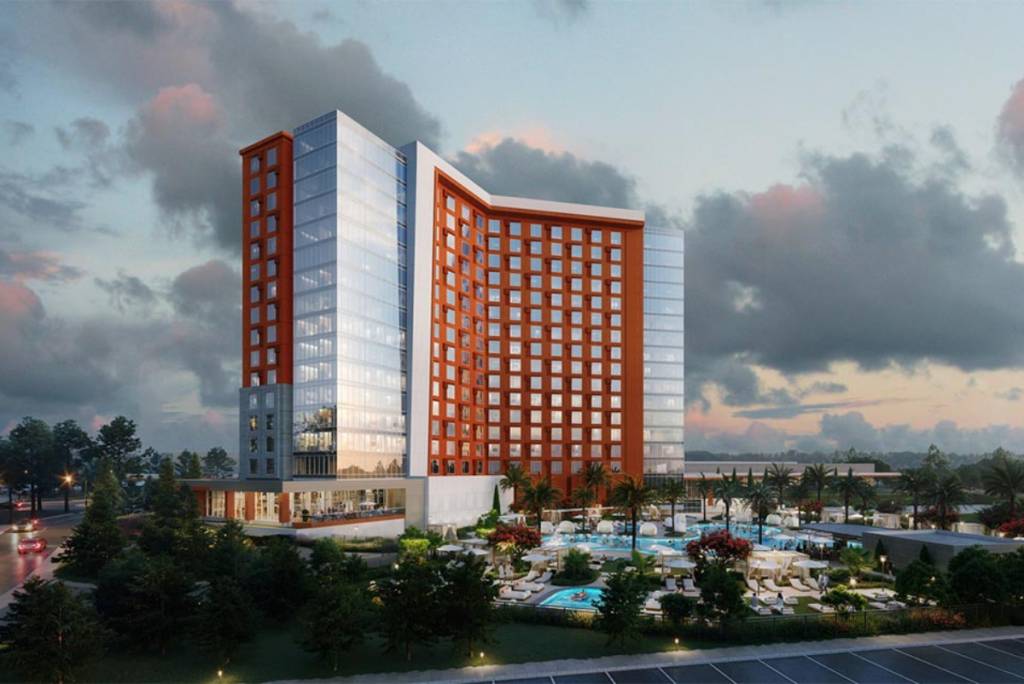 Rendering shows Naskila Casino Resort.