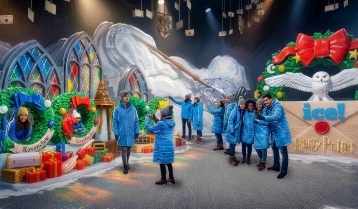 La experiencia anual de invierno del Gaylord Texan Resort, en la que puedes pasear entre las esculturas, desvela una temática de Harry Potter para 2026