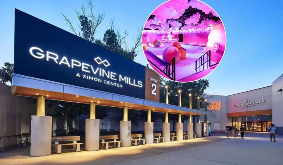 Un centro comercial del norte de Texas, que recientemente se situó entre los 10 mejores de EE. UU., alberga ahora un «mundo lleno de burbujas» con una piscina de bolas gigante