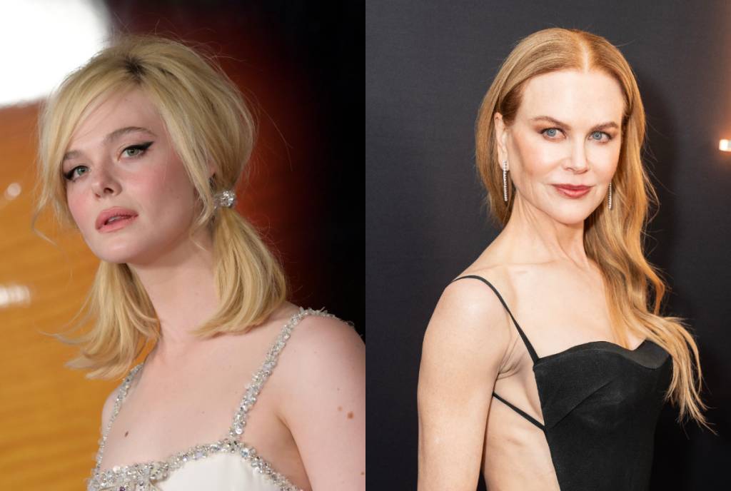La imagen muestra a Elle Fanning y Nicole Kidman. 