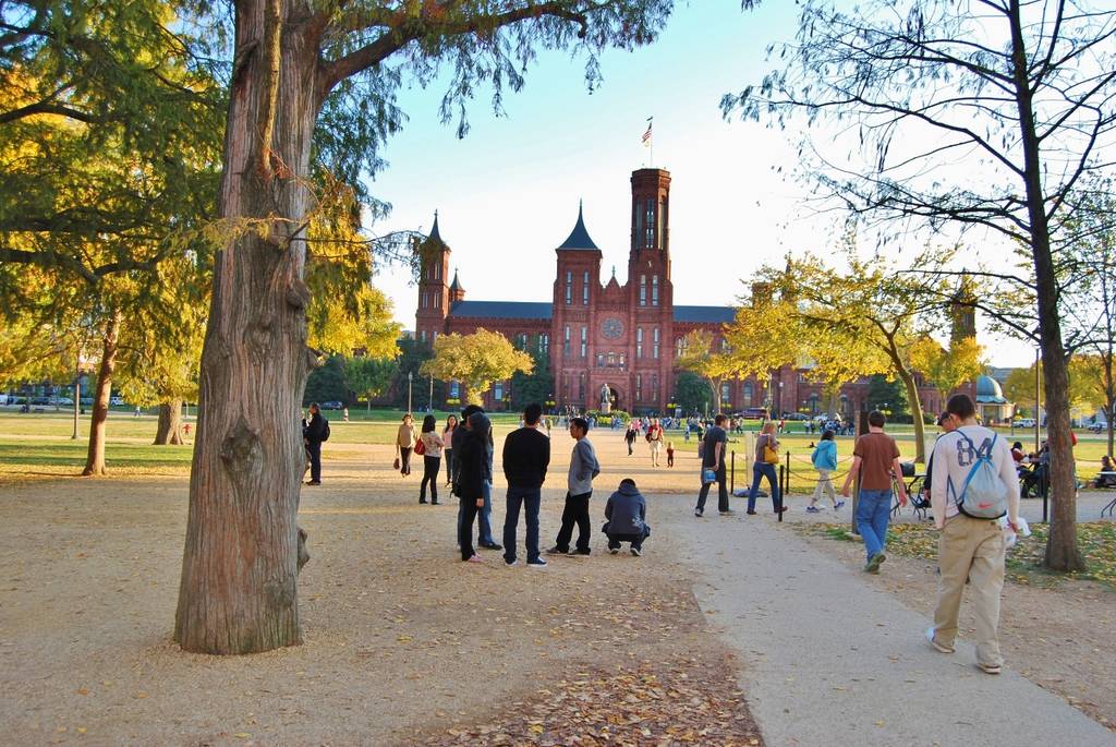 Smithsonian Castle in October