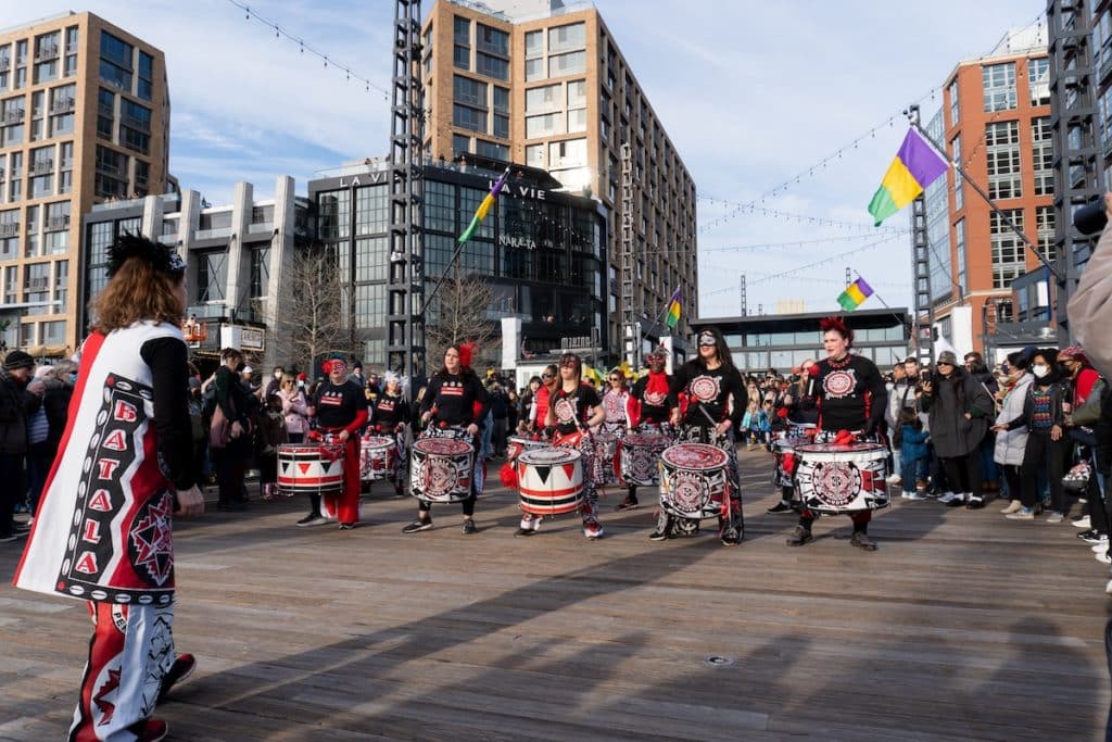 Mardi Gras Celebration at the District Wharf in D.C.