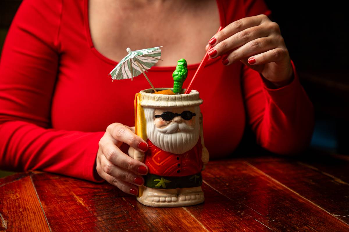 Sippin Santa tiki cocktail