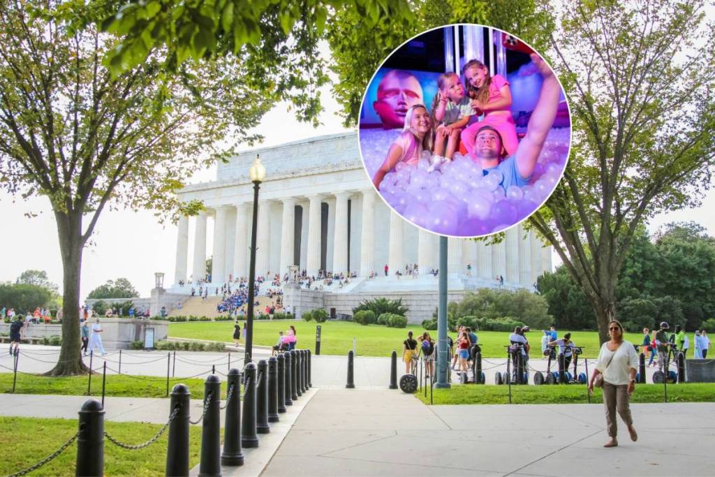 View of the Lincoln Memorial