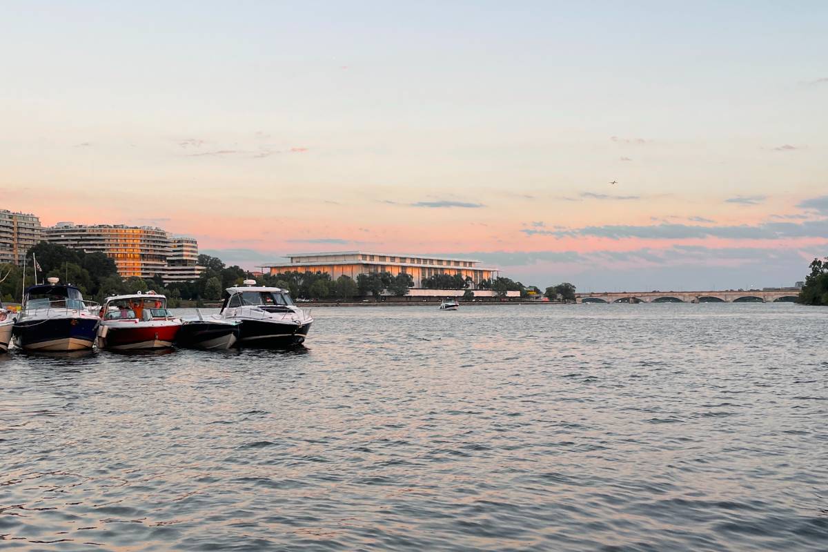 Georgetown Waterfront, view of Kennedy Center