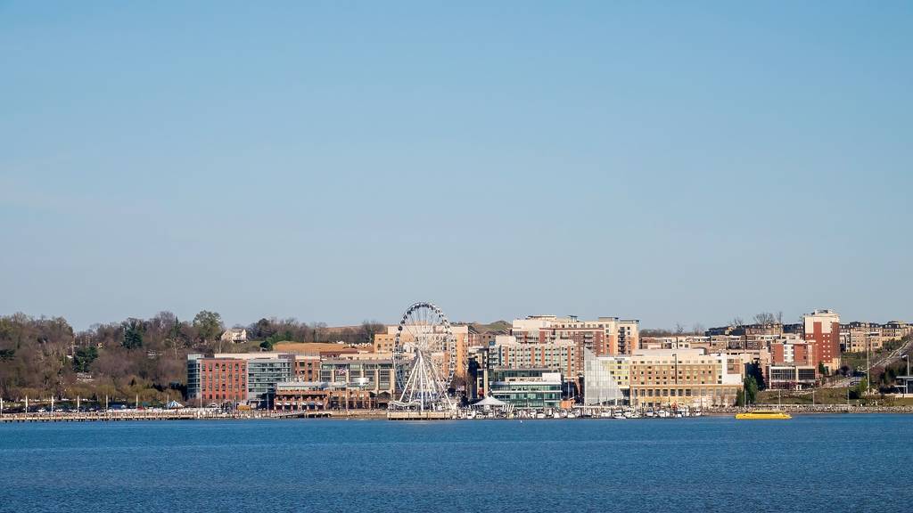 Waterfront District of National Harbor, a resort hub in Prince George's County, MD