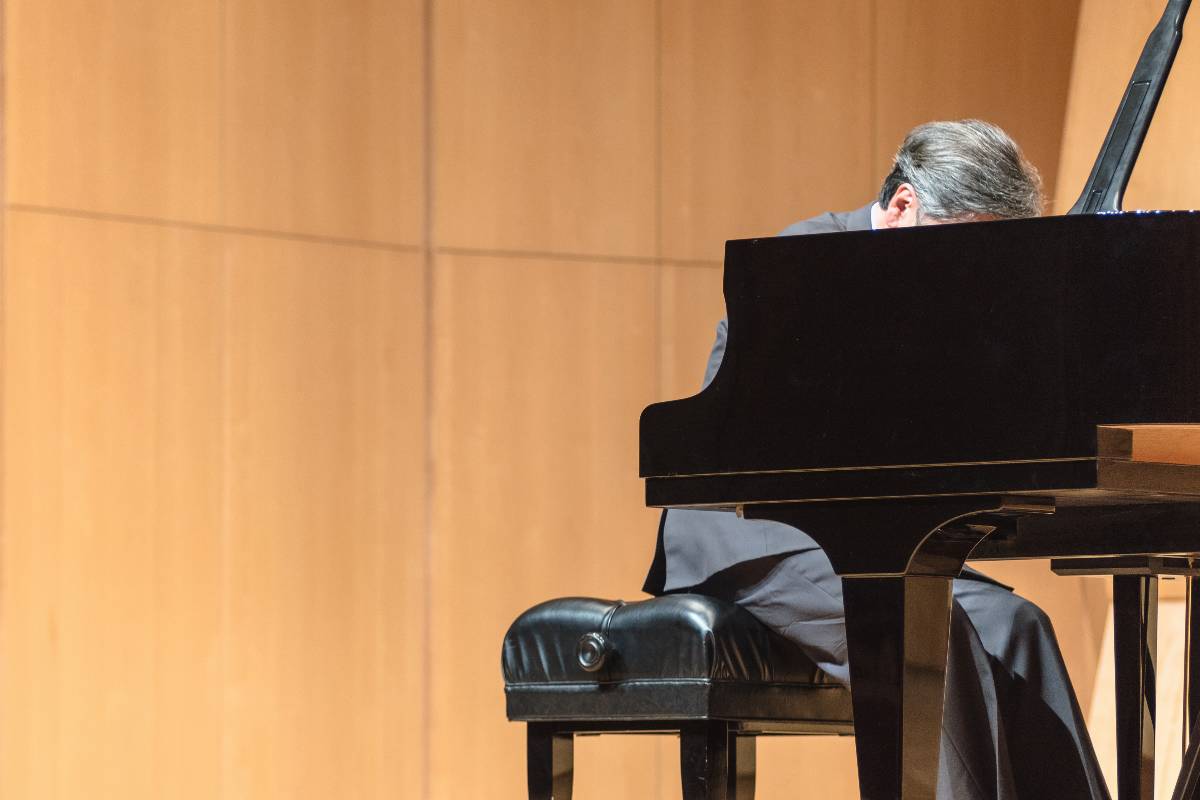 A pianist performing at a classical music concert
