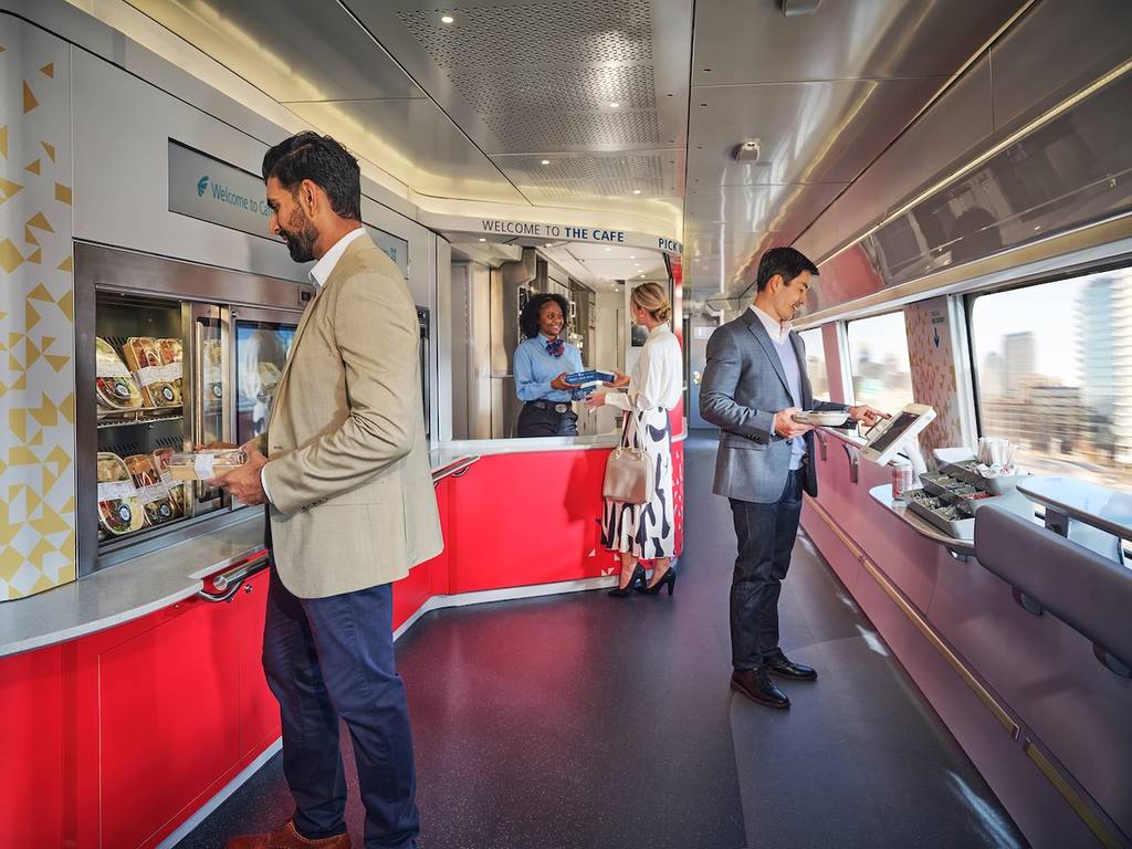 nextgen acela amtrak dining car