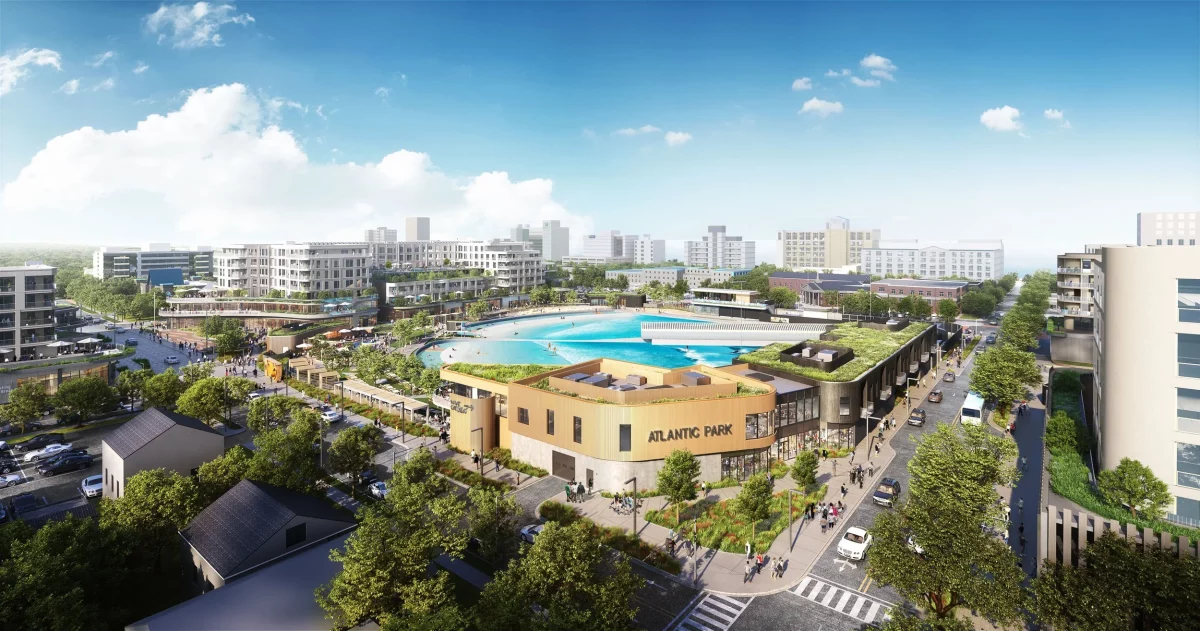 rendering of Atlantic Surf Park