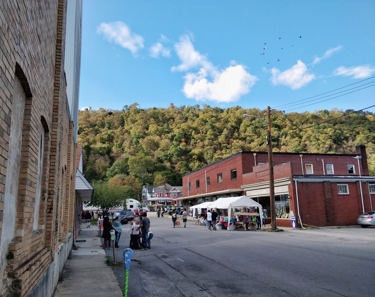 Apple Butter Festival Booths in Historic Downtown Berkeley Springs, Morgan County WV