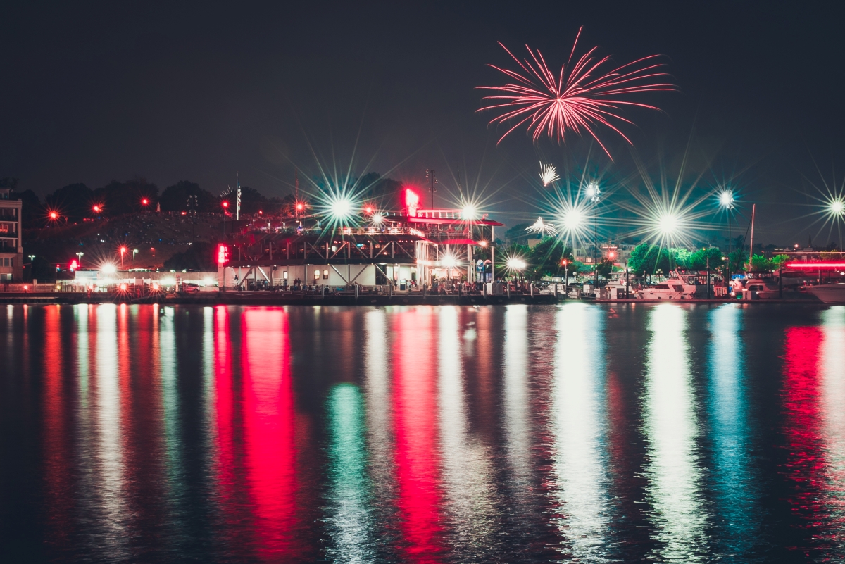 baltimore harbor fireworks