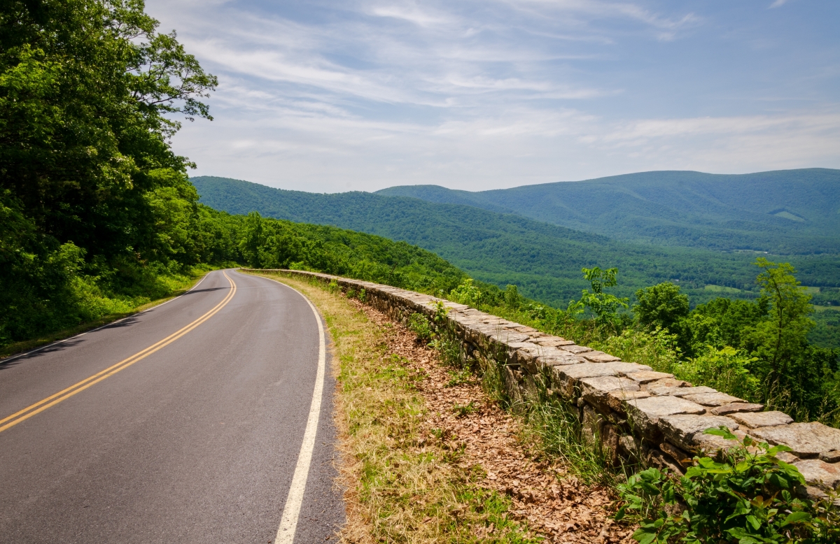 skyline drive shenandoah valley