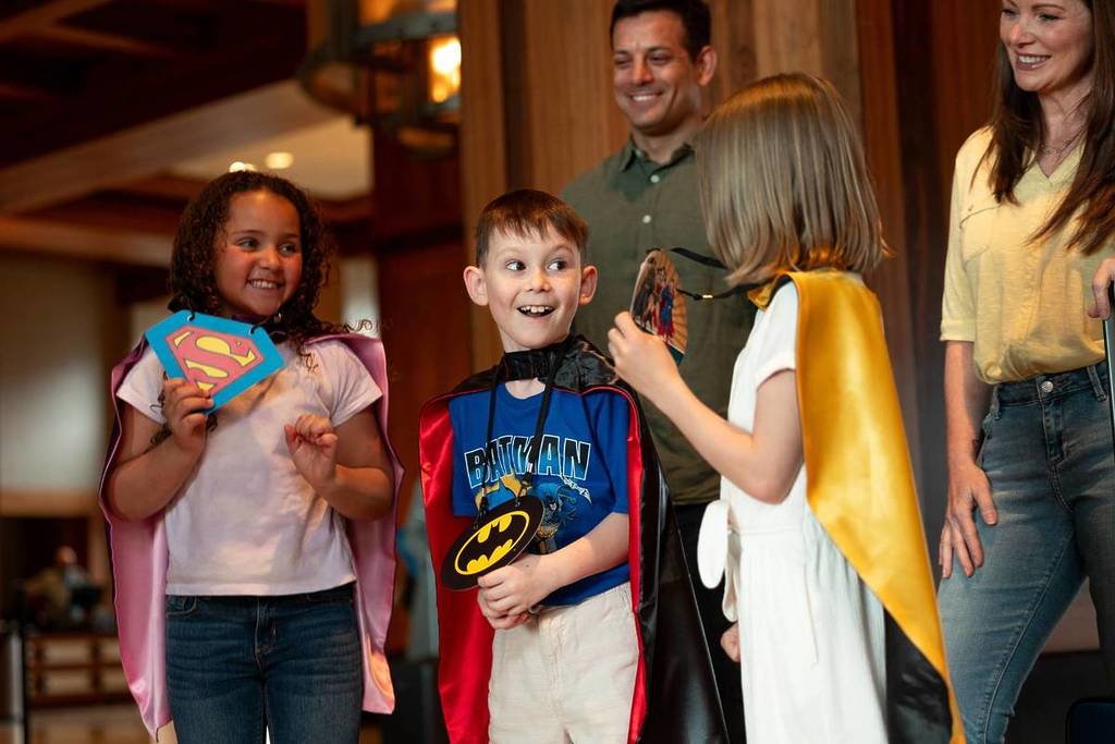 kids in Super Hero costumes