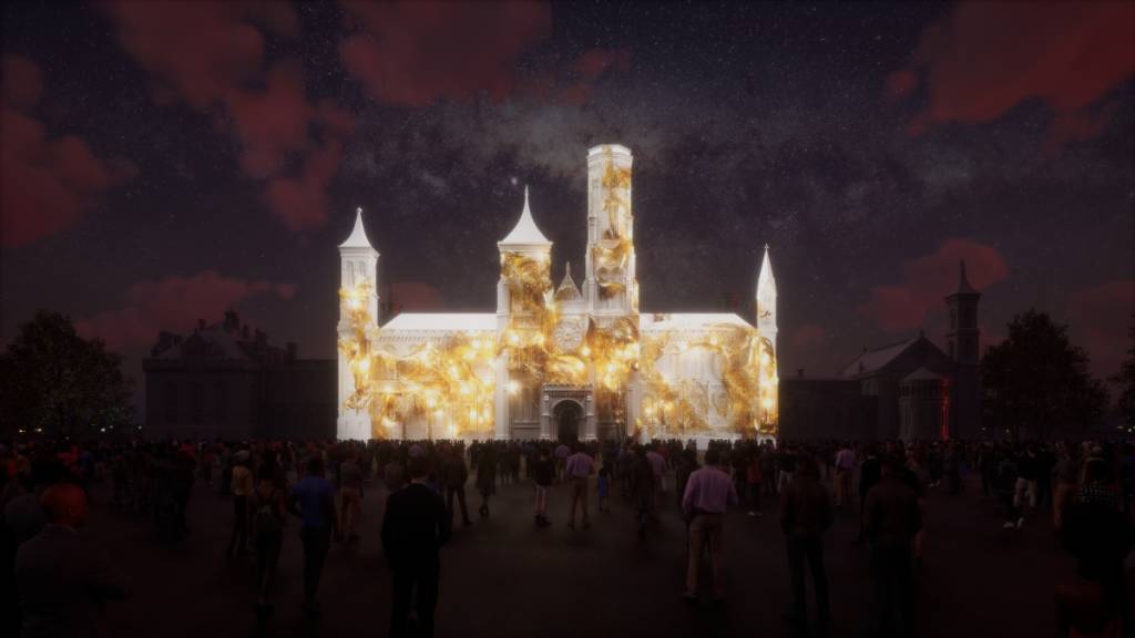 Smithsonian Dreams AI art installation