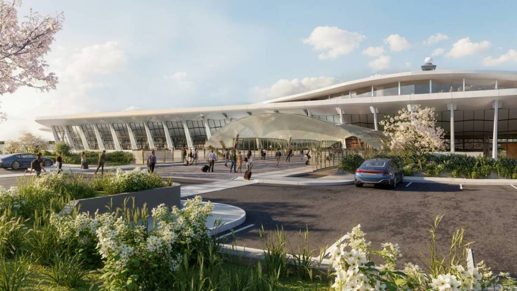 Washington Dulles Transformation - Conceptual Rendering - North Facade Side - July 2026
