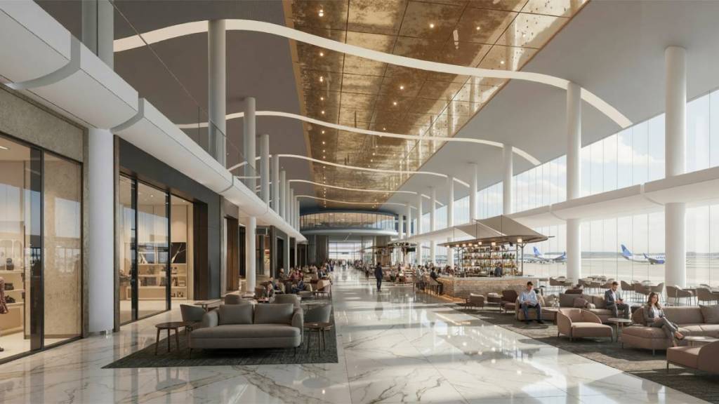 Washington Dulles Transformation - Conceptual Rendering - North Interior - July 2026