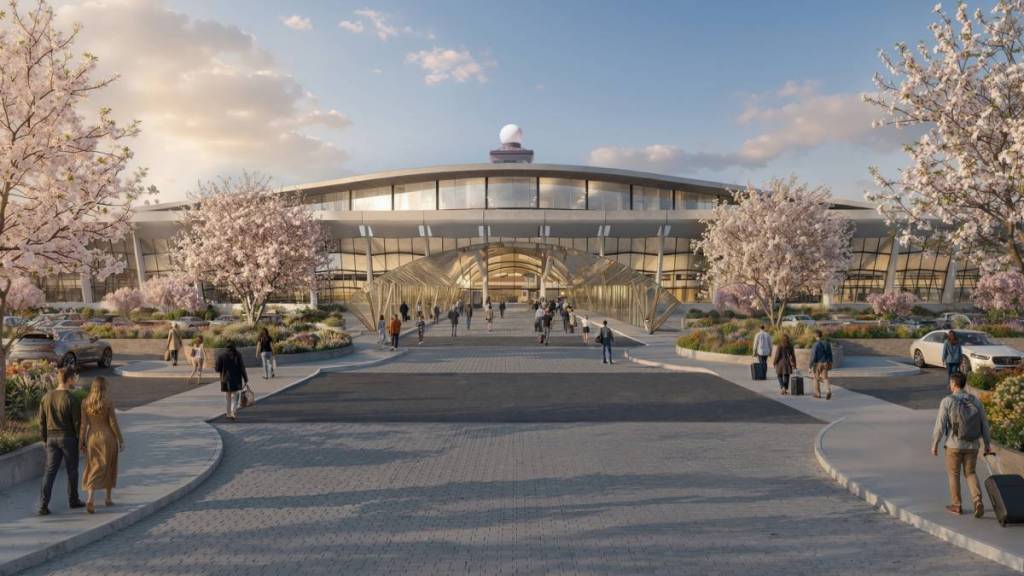 Washington Dulles Transformation - Conceptual Renderings -- North Facade - July 2026