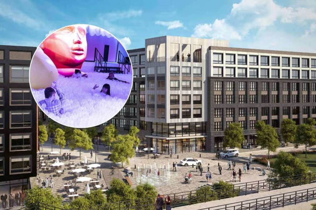 A massive 20,000-square-foot abandoned Forman Mills in D.C. has been gutted to build a viral ‘bubble planet’ with 10 sensory rooms, infinity mirrors and an adult-sized ball pit