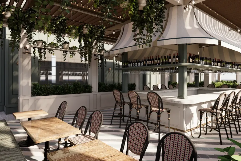 Ebbitt House patio bar