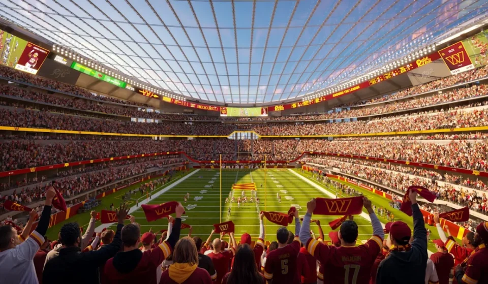 Washington Commanders unveil first look at the new Commanders Stadium seating bowl