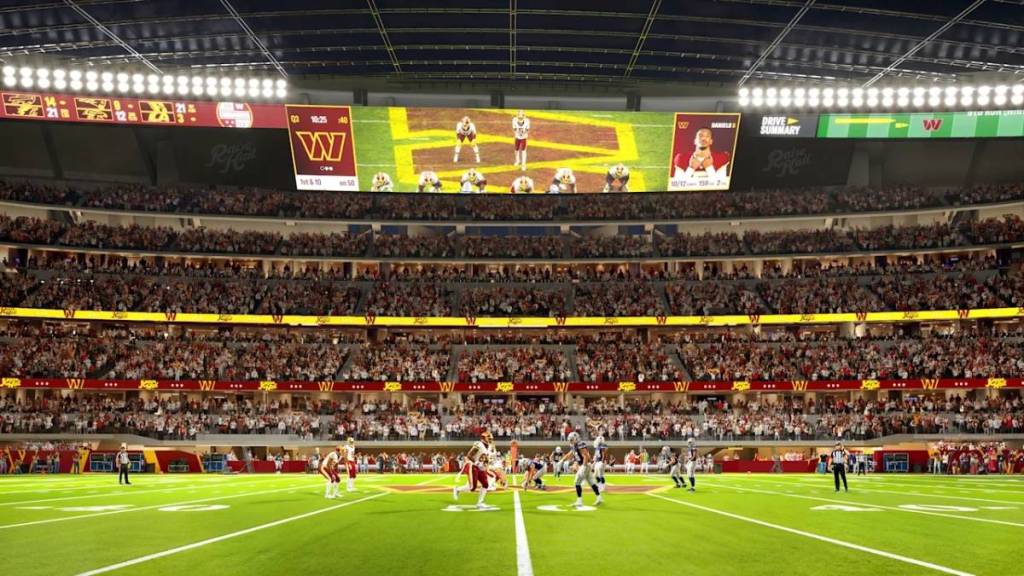 commanders stadium inside field