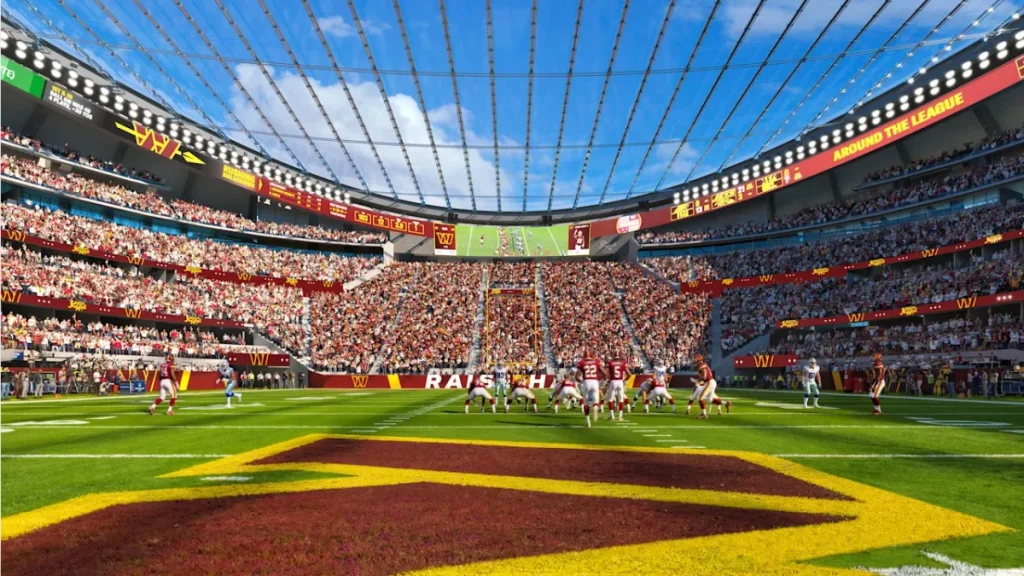 field of new commanders stadium