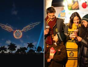 A drone celebration of the Harry Potter™ films takes over the Denver skies this weekend, with 1,200 drones, merch &amp; more