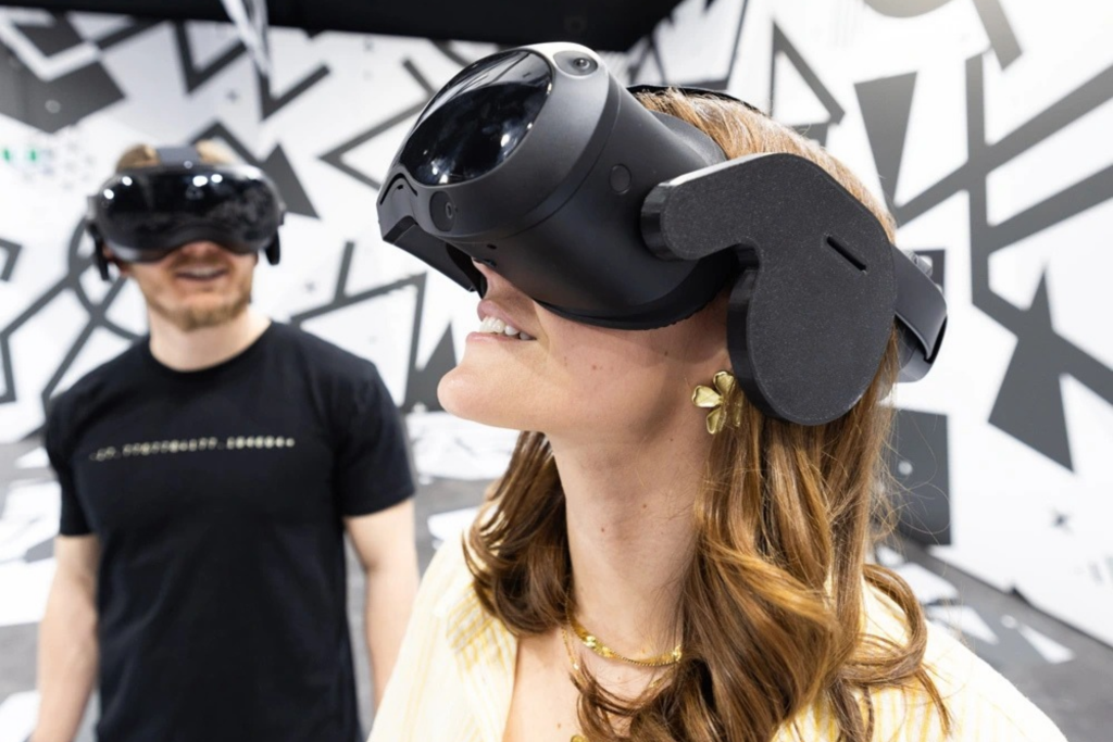 people with VR headsets at the Fever Immersive Center