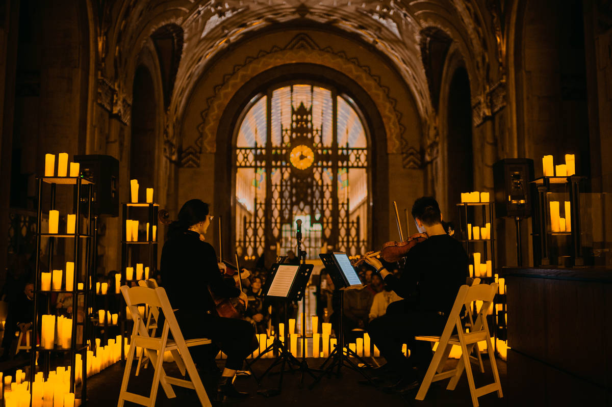 A Candlelight concert at The Guardian Building in Detroit.