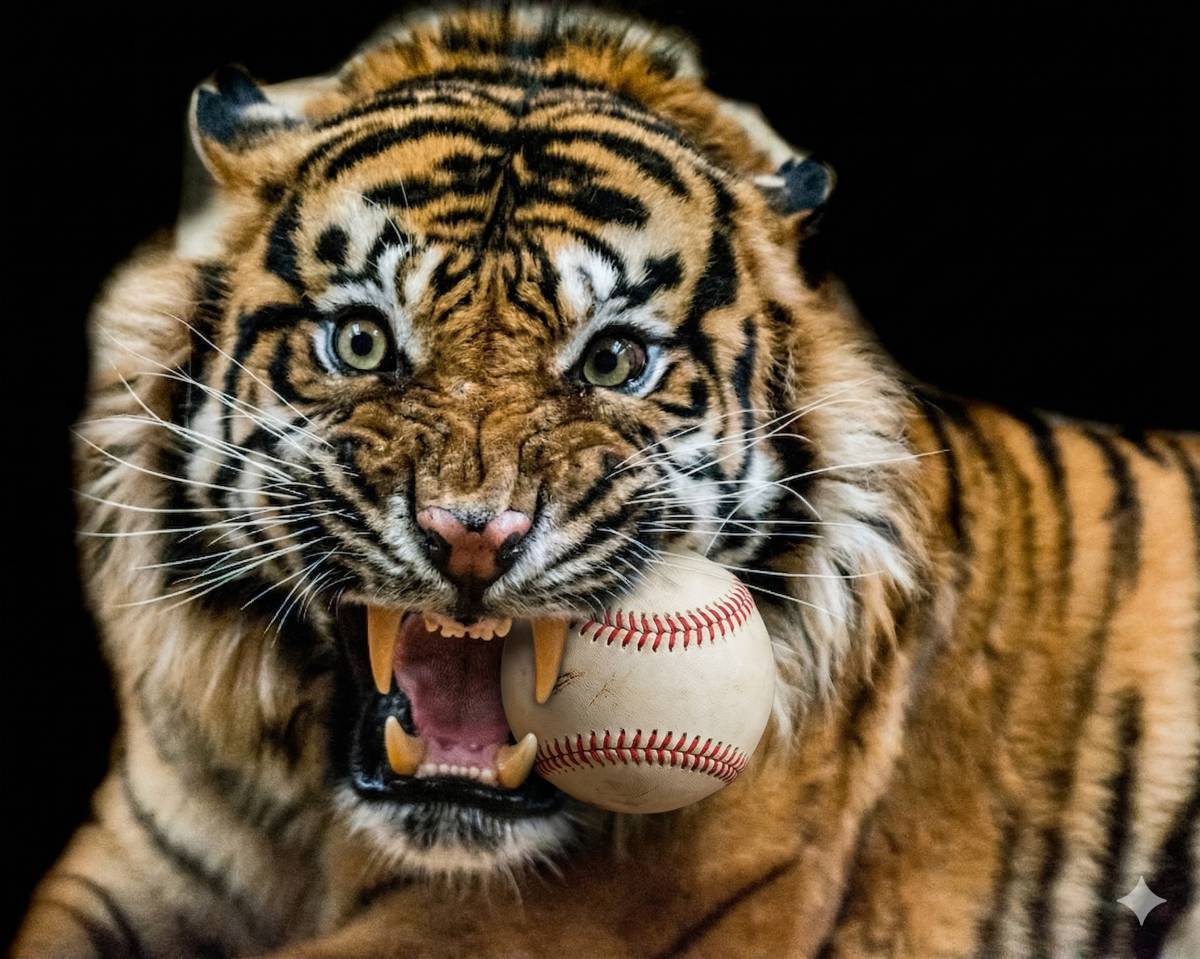 Detroit Zoo's Tiger Will 'Throw' The First Pitch At The Home-Opener