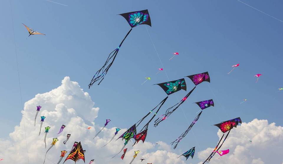 This free Michigan kite festival returns this weekend with giant sky displays, live entertainment, food, and family fun