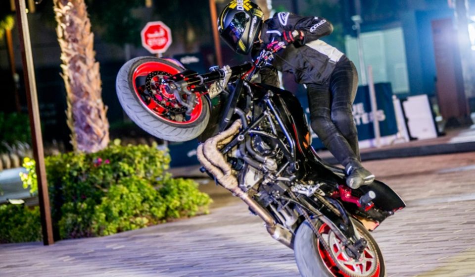 Check out this video of some crazy motorbike stunts at Bluewaters