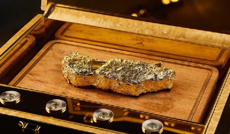 It’s Rhain-ing 24k Gold-Coated Steaks In This Steakhouse