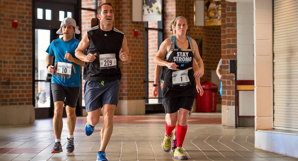Dubai Hills Mall Indoor Run is one of the many fitness-based things to do in July in Dubai