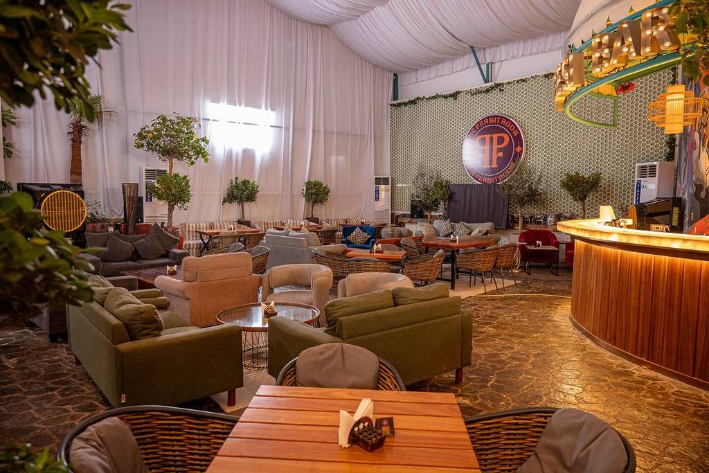 The Permit Room outdoor tent screening Asia Cup 2025 matches