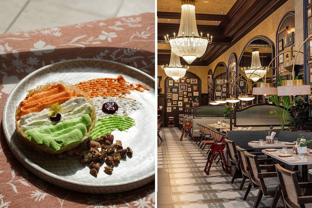 Indian Independence Day ghewar dessert at pincode