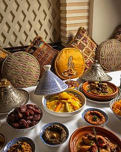 The Moroccan-themed Ramadan tent buffet iftar and suhoor served at Tagine & The Courtyard in Dubai for 2026 Ramadan
