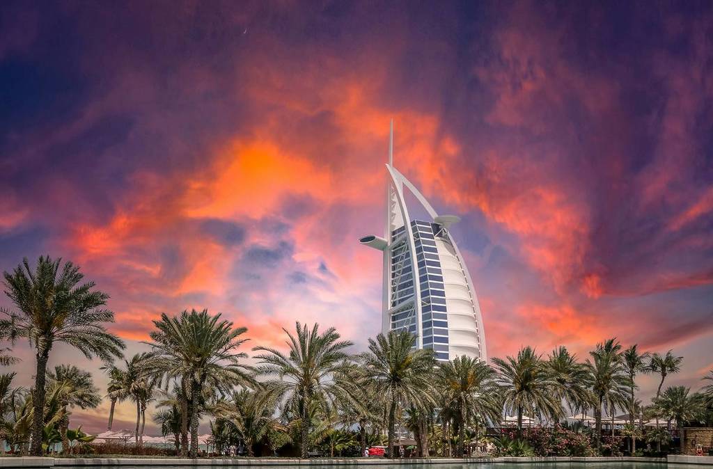 el interior del Burj Al Arab