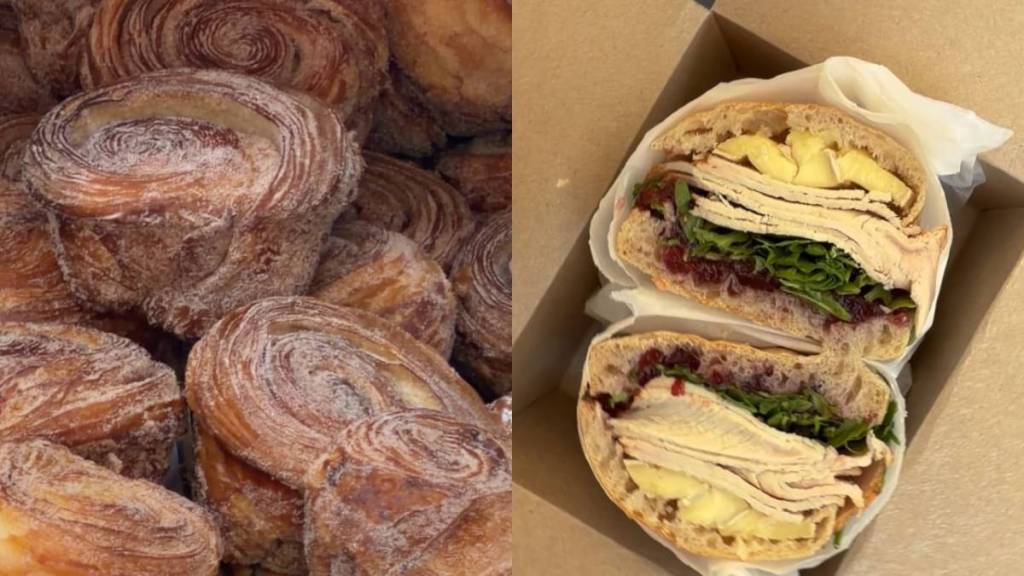 Hidden behind a white metal gate on Al Quoz, this bakery has 100% Wildfarmed flour pastries and a signature layered turkey, cranberry, and brie sandwich