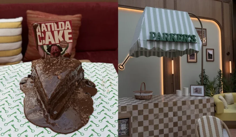 Parker’s Matilda cake chocolate reveal video in Dubai