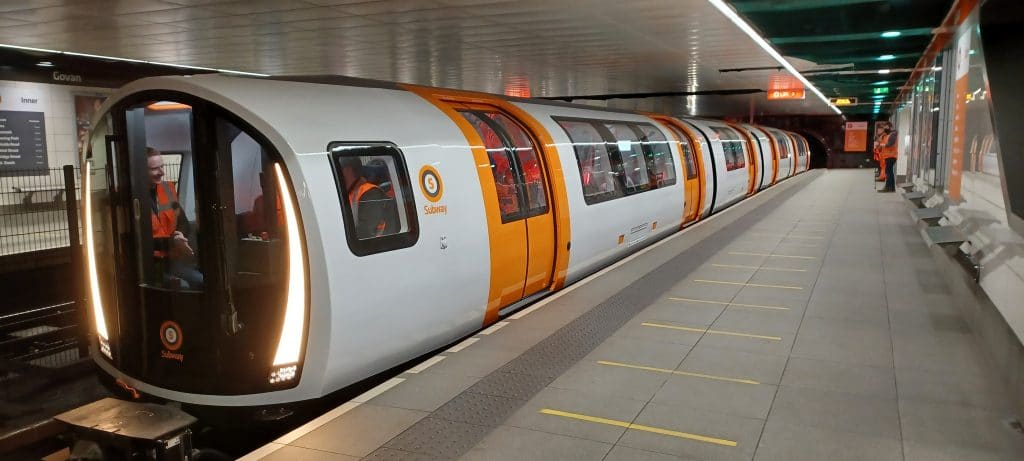glasgow-subway-new-trains-tested
