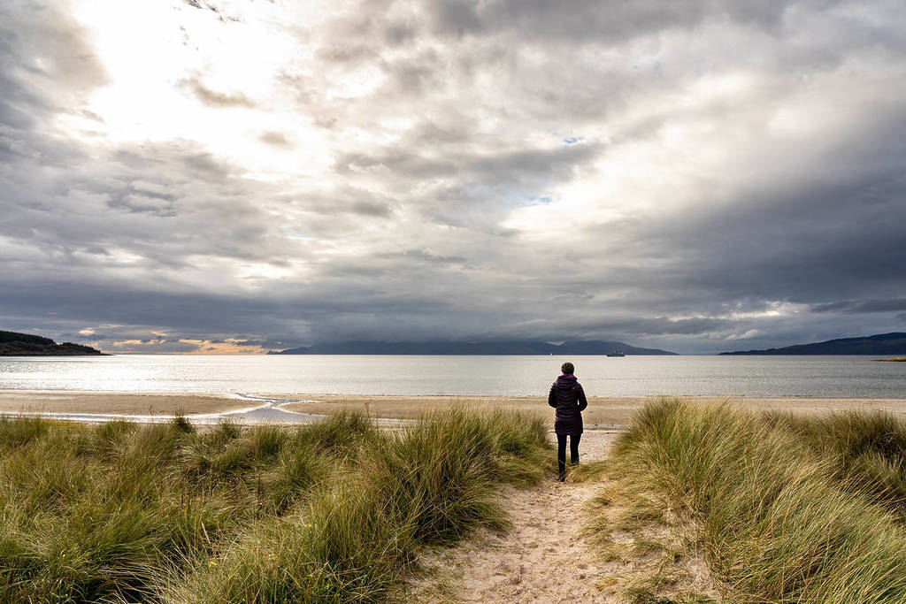 kilbride bay ostel bay beach scotland