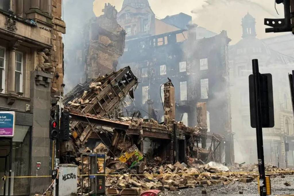 Glasgow City Council has sent a clear message on what will happen to the remains of the B-list building after the fire over the weekend